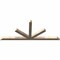 Ekena Millwork Saratoga Smooth Timber Gable Bracket, Douglas Fir, 84"W x 35"H x 3 1/2"D x 3 1/2"F, 10/12 Pitch GBW084X35X0404SAR00SDF - alternate 4